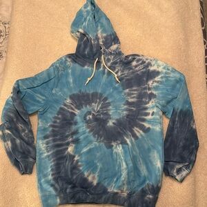 Gap Blue Tie Dyed Hoodie Men Medium